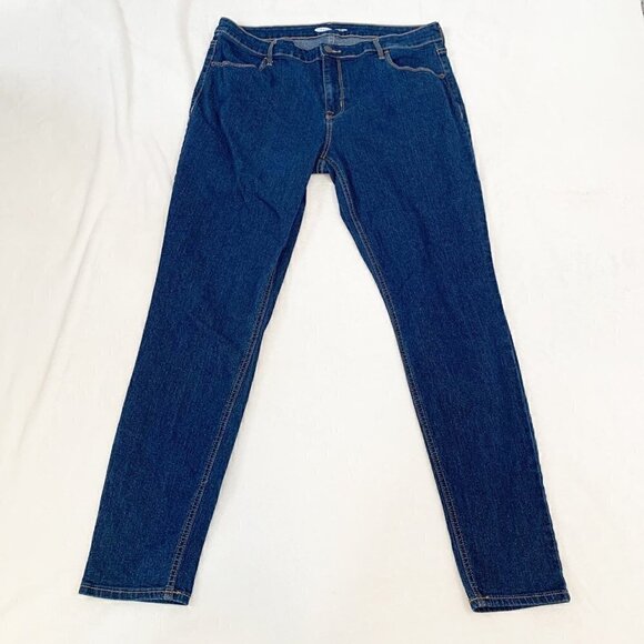 Old Navy super skinny mid rise stretch denim jeans - Size 16 long - Picture 1 of 9